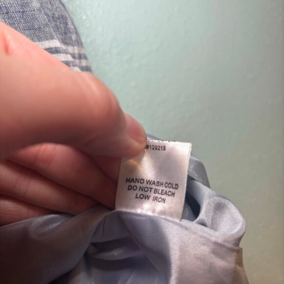 Comme Toi Anthropologie Striped Pleated Midi Skirt Pockets Lined Size Medium - Picture 5 of 9